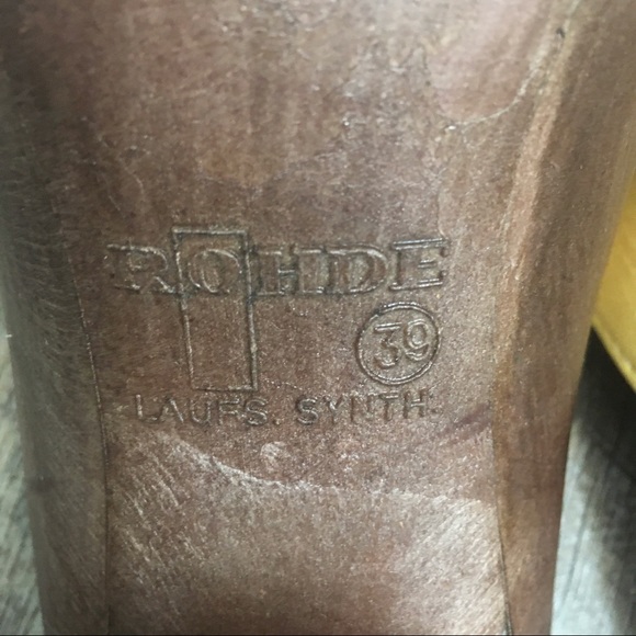 Cream Rohde Clogs - Chunky Open Back Heels EU39 - Picture 10 of 10